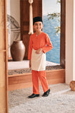 Baju Melayu Kids Teluk Belanga Modern Smart Fit - Mandarin