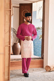 Baju Melayu Teluk Belanga Modern Smart Fit - Fuchsia