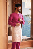 Baju Melayu Teluk Belanga Modern Smart Fit - Fuchsia