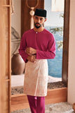 Baju Melayu Teluk Belanga Modern Smart Fit - Fuchsia