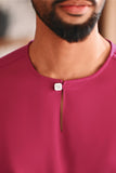 Baju Melayu Teluk Belanga Modern Smart Fit - Fuchsia