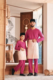 Baju Melayu Teluk Belanga Modern Smart Fit - Fuchsia