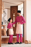 Baju Melayu Teluk Belanga Modern Smart Fit - Fuchsia