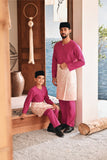 Baju Melayu Teluk Belanga Modern Smart Fit - Fuchsia