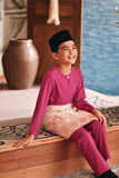 Baju Melayu Kids Teluk Belanga Modern Smart Fit - Fuchsia