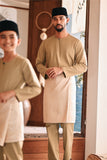 Baju Melayu Kids Teluk Belanga Modern Smart Fit - Natural