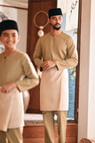 Baju Melayu Kids Teluk Belanga Modern Smart Fit - Natural