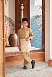 Baju Melayu Kids Teluk Belanga Modern Smart Fit - Natural