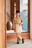 Baju Melayu Kids Teluk Belanga Modern Smart Fit - Natural