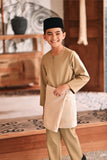 Baju Melayu Kids Teluk Belanga Modern Smart Fit - Natural