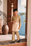 Baju Melayu Kids Teluk Belanga Modern Smart Fit - Natural