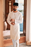 Baju Melayu Teluk Belanga Modern Smart Fit - White