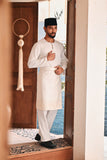 Baju Melayu Teluk Belanga Modern Smart Fit - White