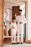 Baju Melayu Teluk Belanga Modern Smart Fit - White