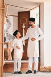 Baju Melayu Teluk Belanga Modern Smart Fit - White