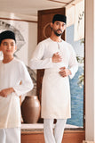 Baju Melayu Teluk Belanga Modern Smart Fit - White