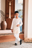 Baju Melayu Kids Teluk Belanga Modern Smart Fit - White