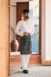 Baju Melayu Teluk Belanga Modern Smart Fit - White