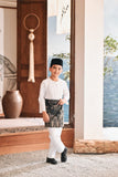 Baju Melayu Kids Teluk Belanga Modern Smart Fit - White