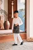 Baju Melayu Kids Teluk Belanga Modern Smart Fit - White