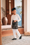 Baju Melayu Kids Teluk Belanga Modern Smart Fit - White