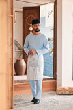 Baju Melayu Teluk Belanga Modern Smart Fit - Baby Blue