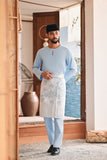 Baju Melayu Teluk Belanga Modern Smart Fit - Baby Blue