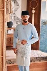 Baju Melayu Teluk Belanga Modern Smart Fit - Baby Blue