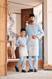 Baju Melayu Teluk Belanga Modern Smart Fit - Baby Blue