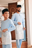 Baju Melayu Kids Teluk Belanga Modern Smart Fit - Baby Blue