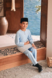 Baju Melayu Kids Teluk Belanga Modern Smart Fit - Baby Blue