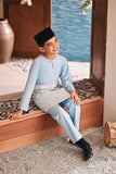 Baju Melayu Kids Teluk Belanga Modern Smart Fit - Baby Blue