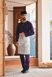 Baju Melayu Teluk Belanga Modern Smart Fit - Indigo