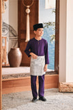 Baju Melayu Kids Teluk Belanga Modern Smart Fit - Indigo