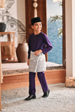 Baju Melayu Kids Teluk Belanga Modern Smart Fit - Indigo