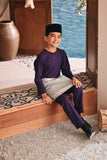 Baju Melayu Kids Teluk Belanga Modern Smart Fit - Indigo