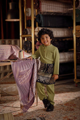 Bendahara Bespoke Fit Kids Baju Melayu Cekak Musang - Oasis