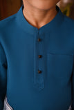 Arjuna Bespoke Fit Kids Baju Melayu Cekak Musang - Teal