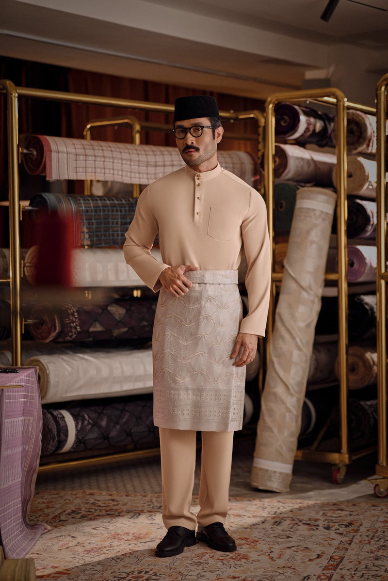 Bendahara Bespoke Fit Baju Melayu Cekak Musang - Moonlight