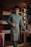 Bendahara Bespoke Fit Baju Melayu Cekak Musang - Green Jasper