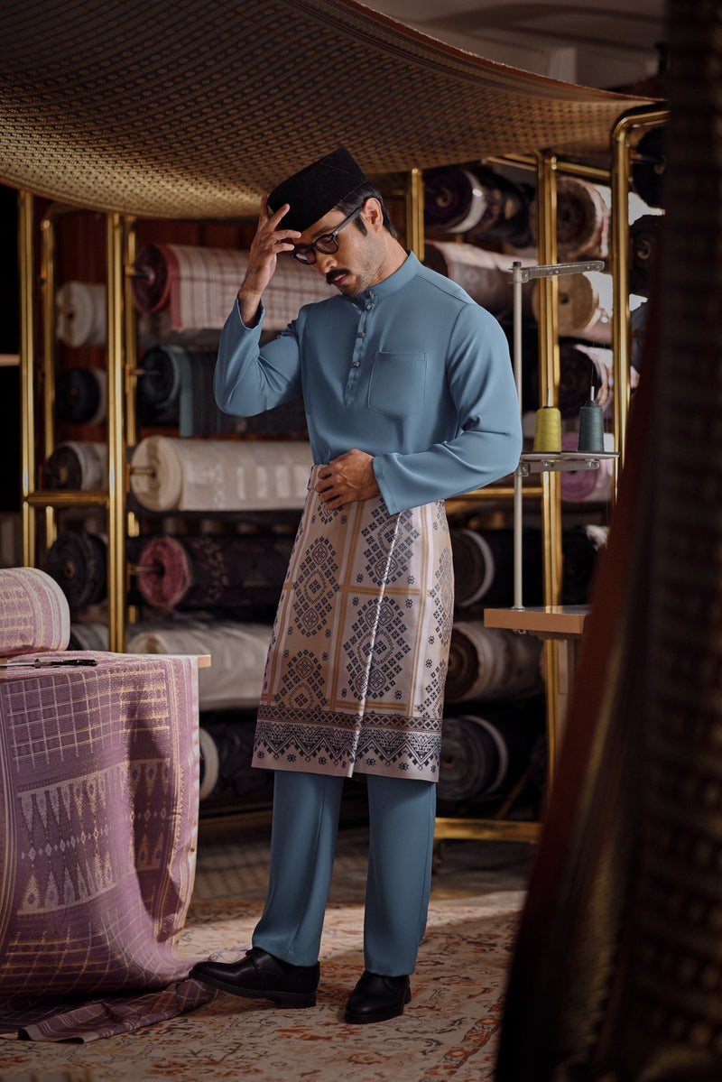 Bendahara Bespoke Fit Baju Melayu Cekak Musang - Deep Water