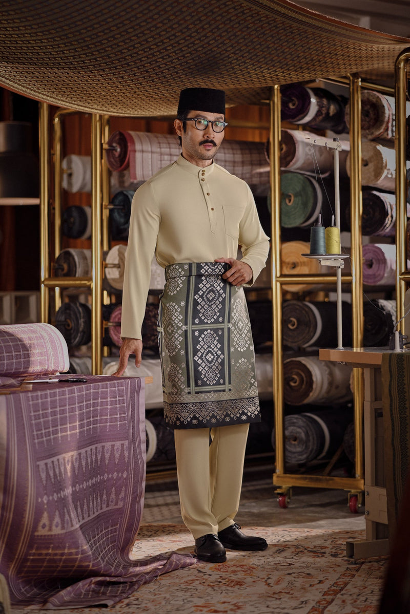 Bendahara Bespoke Fit Baju Melayu Cekak Musang - Aloe Wash