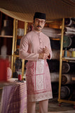 Bendahara Bespoke Fit Baju Melayu Cekak Musang - Fog Blush