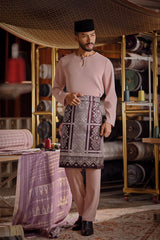 Bendahara Smart Fit Baju Melayu Teluk Belanga - Fog Blush