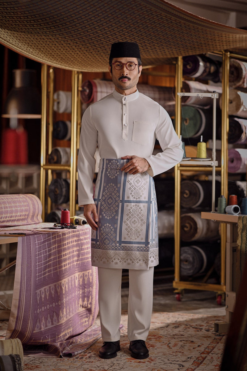 Bendahara Bespoke Fit Baju Melayu Cekak Musang - Off White