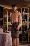 Bendahara Smart Fit Baju Melayu Teluk Belanga - Coral Buff
