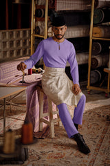 Bendahara Smart Fit Baju Melayu Teluk Belanga - Violet Tulip