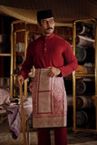 Bendahara Bespoke Fit Baju Melayu Cekak Musang - Rumba Red
