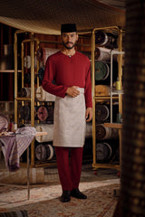 Bendahara Smart Fit Baju Melayu Teluk Belanga - Rumba Red