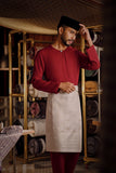 Bendahara Smart Fit Baju Melayu Teluk Belanga - Rumba Red